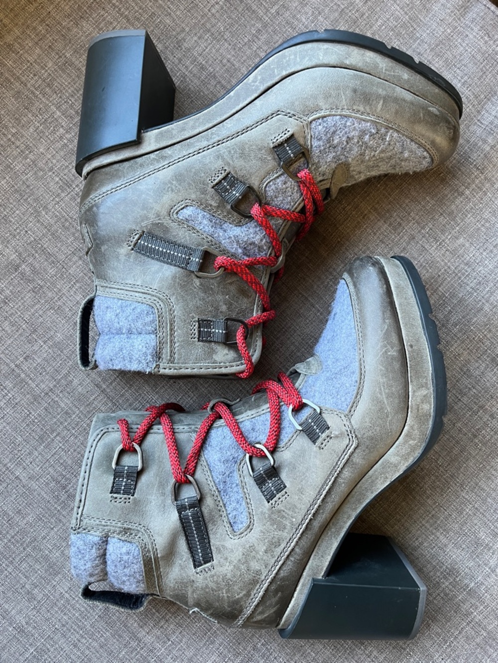Sorel Blake Waterproof Leather Heel Boots 8.5